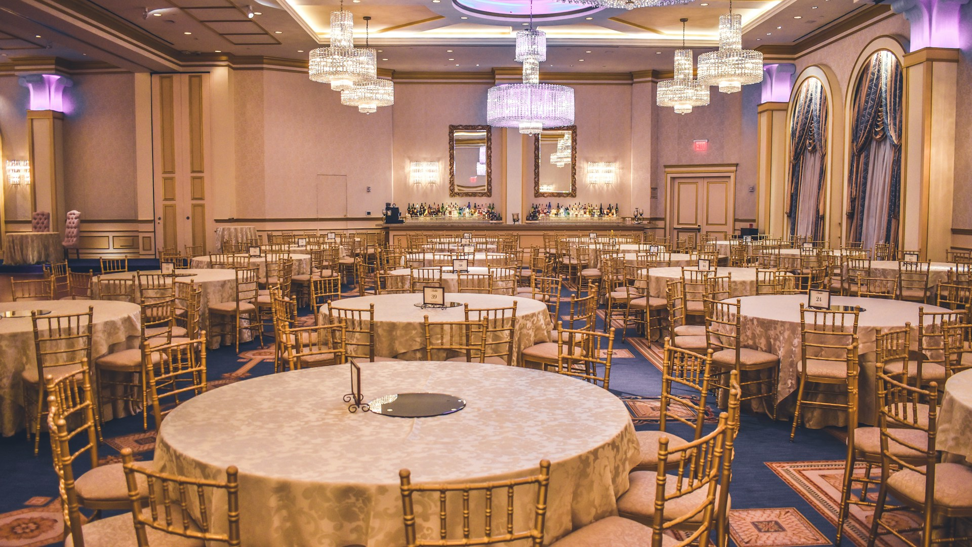 Elegant event setup